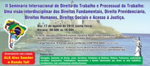 II Seminário Internacional de Direito do Trabalho e Processual do Trabalho
